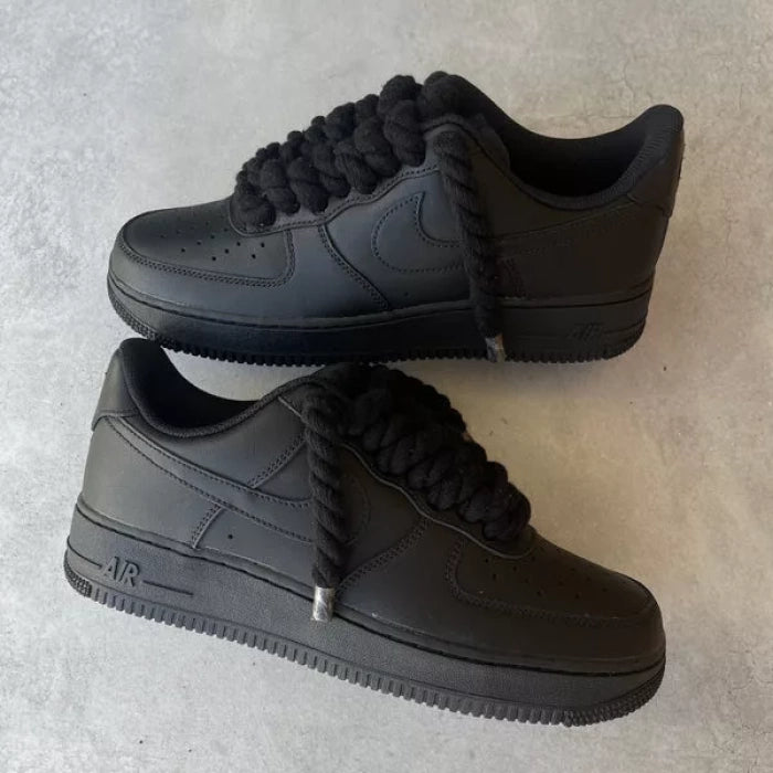 Air Force 1 Black “Rope Laces