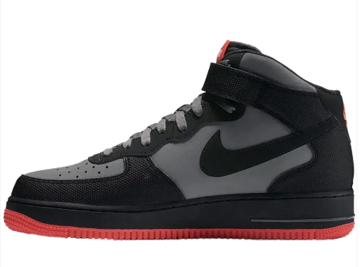 Air Force 1 Mid'07-Hot Lava-Dark Grey Crimson