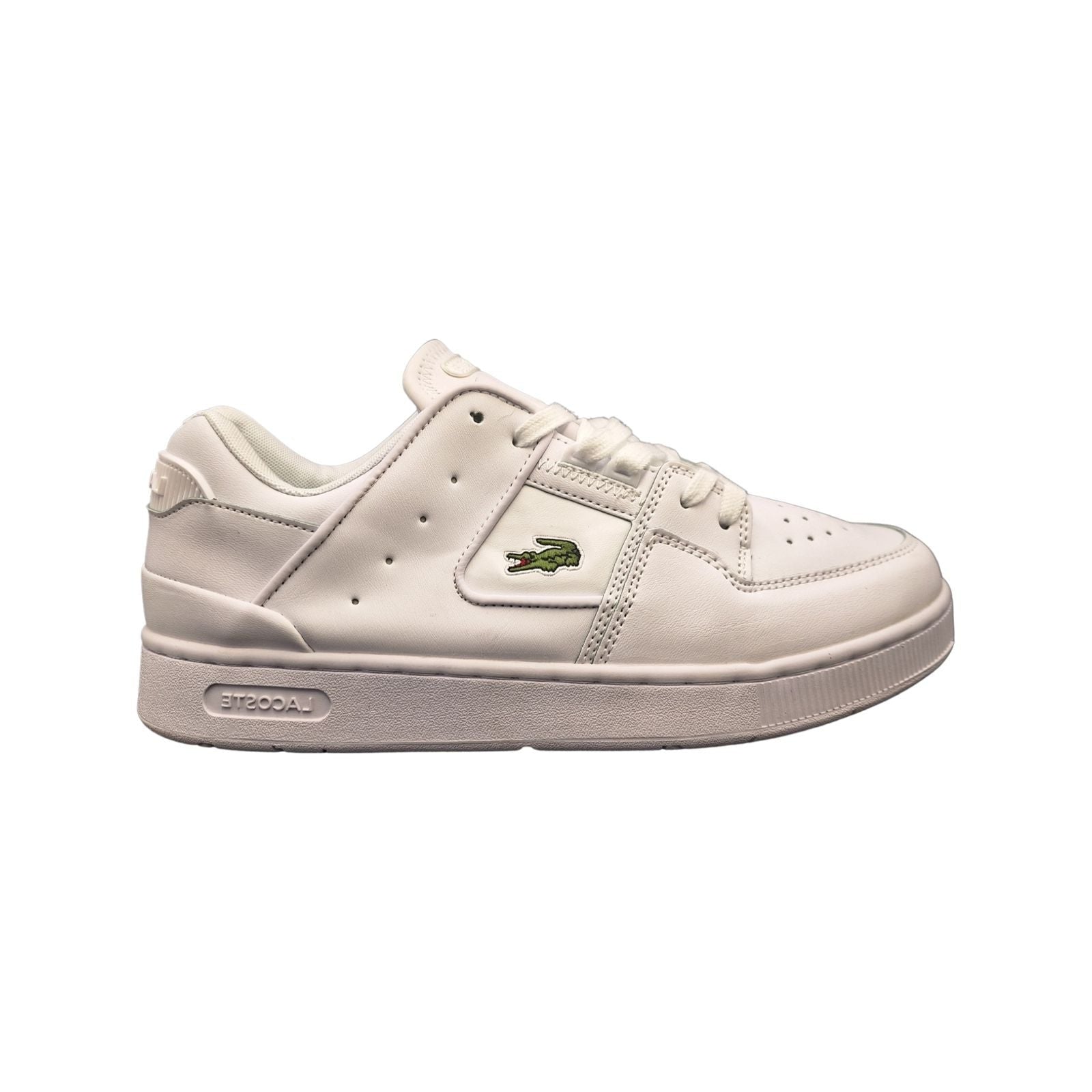 Lacoste Court Cage Leather Trainers White