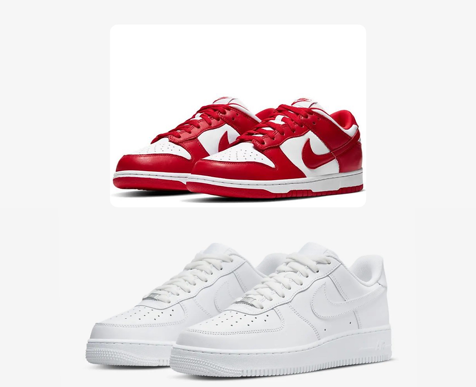 Air Force 1 X Red Dunk Combo