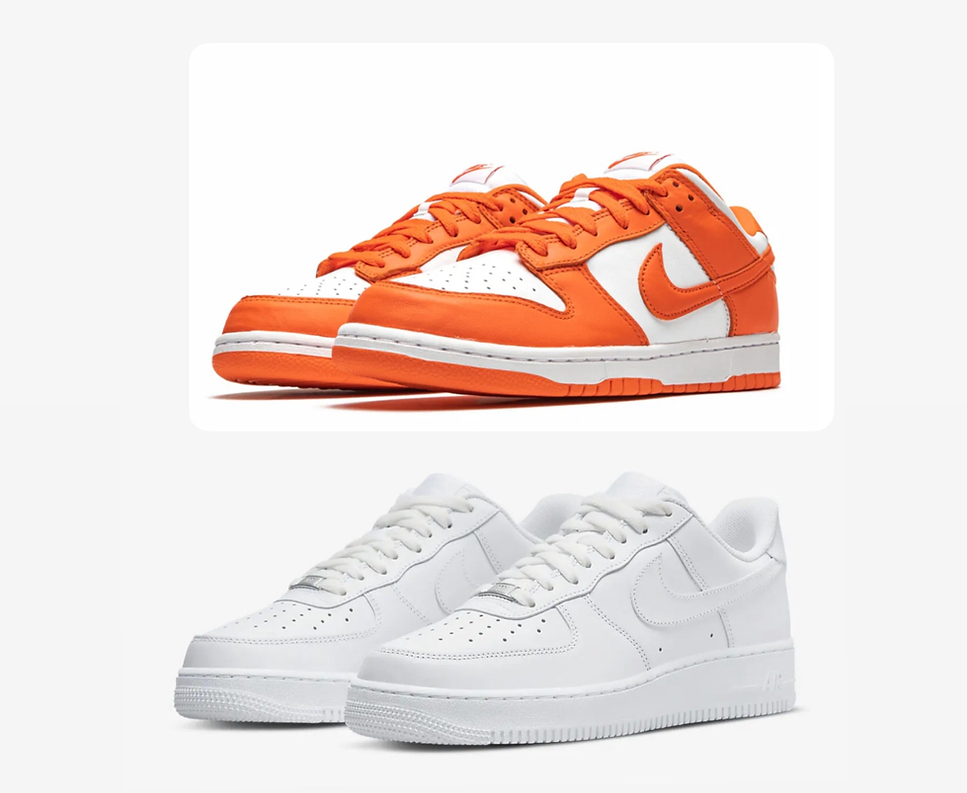 Air Force 1 X Orange Dunk Combo
