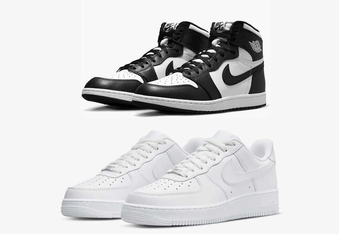 Air Jordan 1 Panda X Air Force 1 Combo