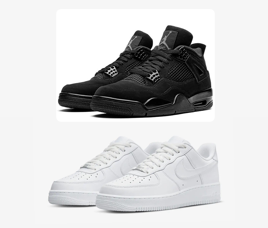 Air Force 1 X Air Jordan 4 Black Cat